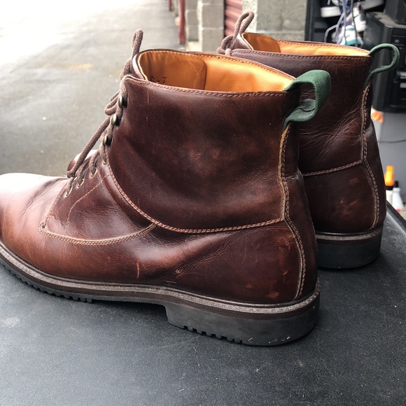 Cole Haan 6292 Mens Dark Brown Leather Leather Ankle Chukka Boots Size 13M - Picture 4 of 15